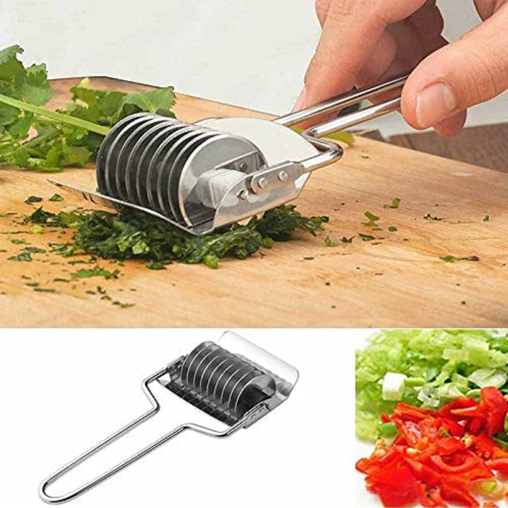 Stainless Steel Onion Chopper Slicer - Garlic, Coriander Cutter