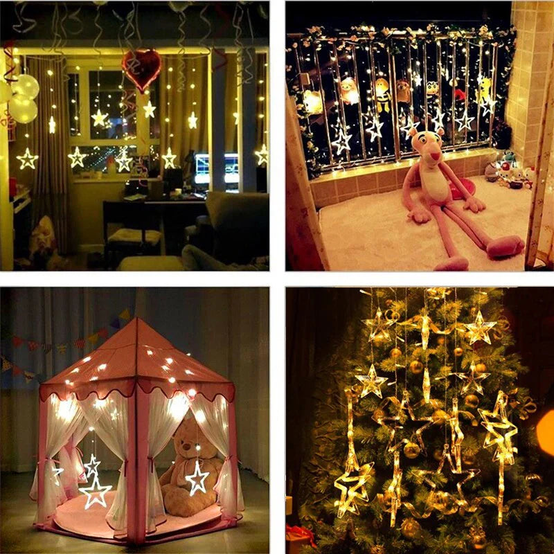 LED Star- Curtain Decoration, String Light