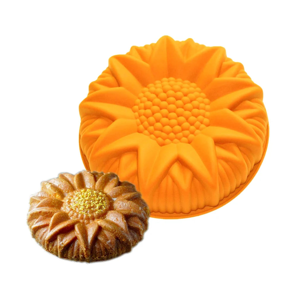 Silicone Non-stick Sunflower Design Baking Molds