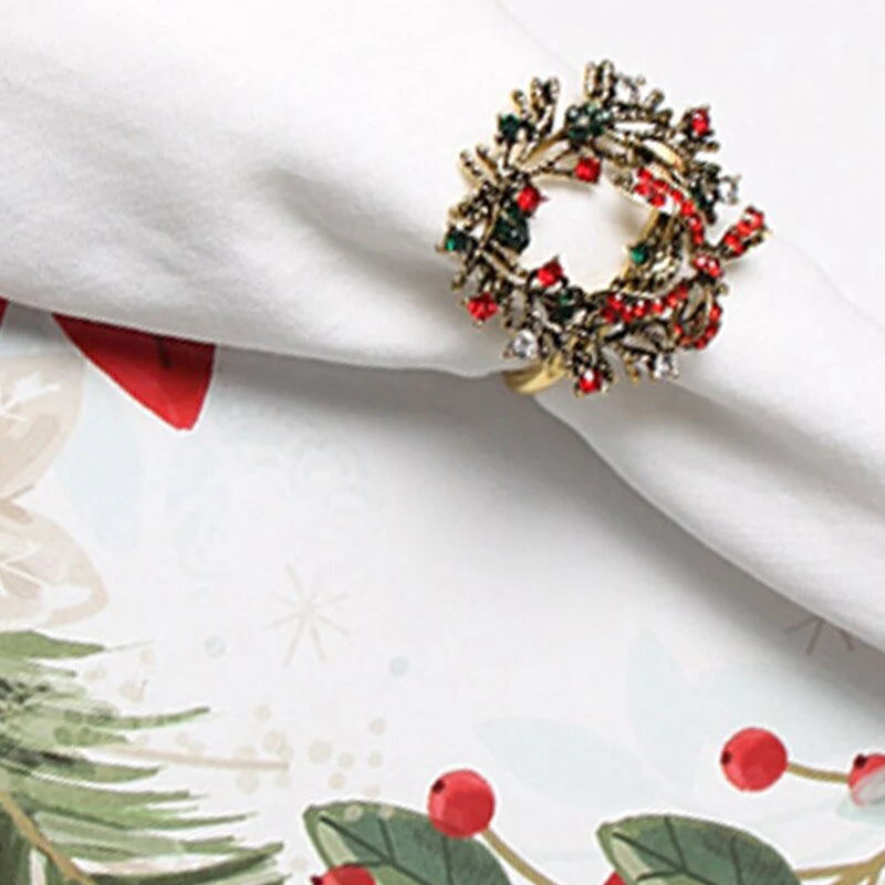 Christmas Wreath Napkin Rings