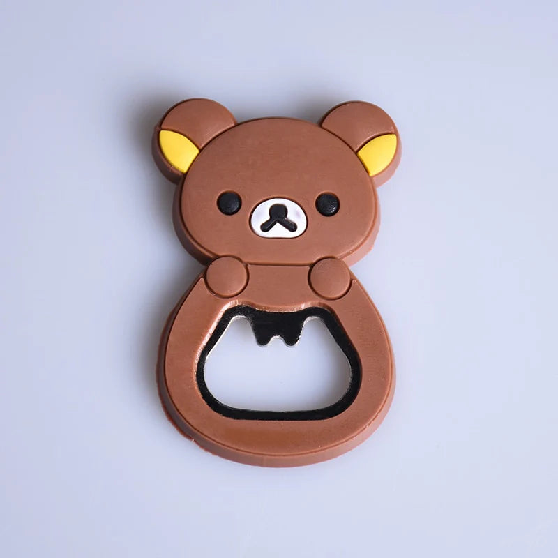 Cartoon Multifunction Silicone Bottle Opener