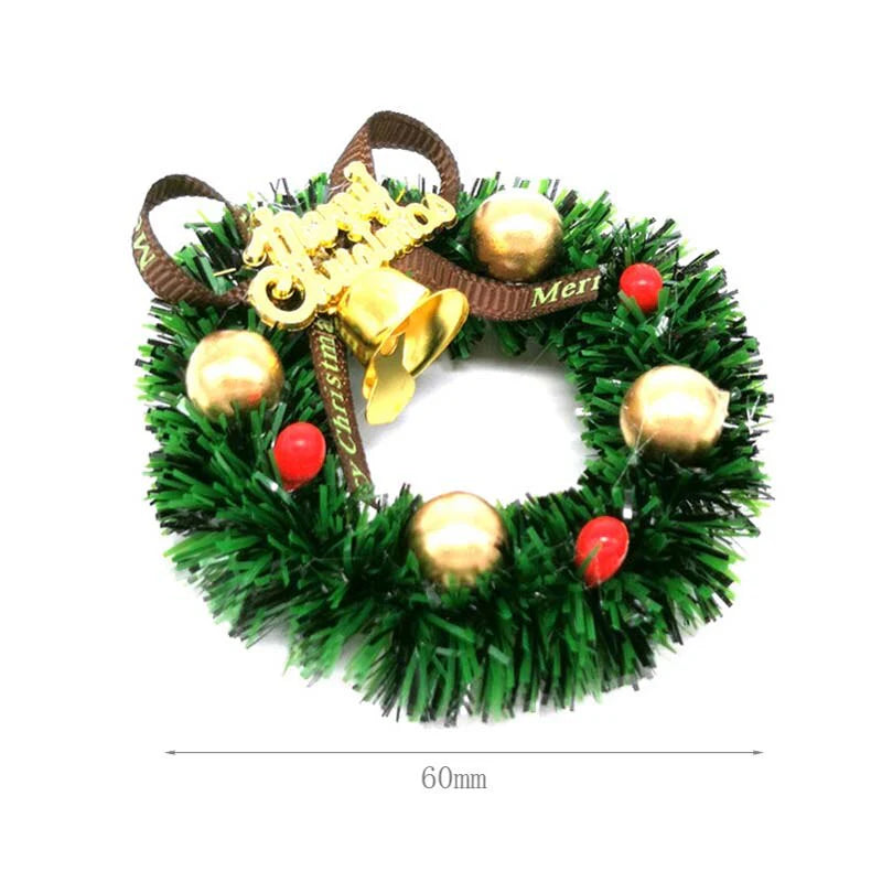 Miniature Wreath Doll House Christmas Tree Decoration