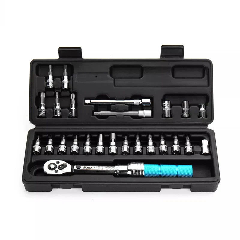 Adjustable Torque Wrench Bicycle Repair Tools Kit Set