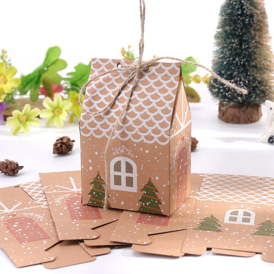 Kraft Paper House Shape With Ropes
