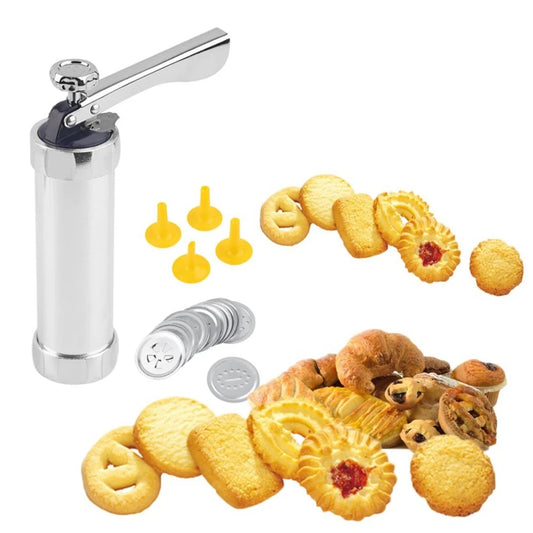 Cookie Extruder Press Machine, Biscuit Maker Cake Making Decorating Set