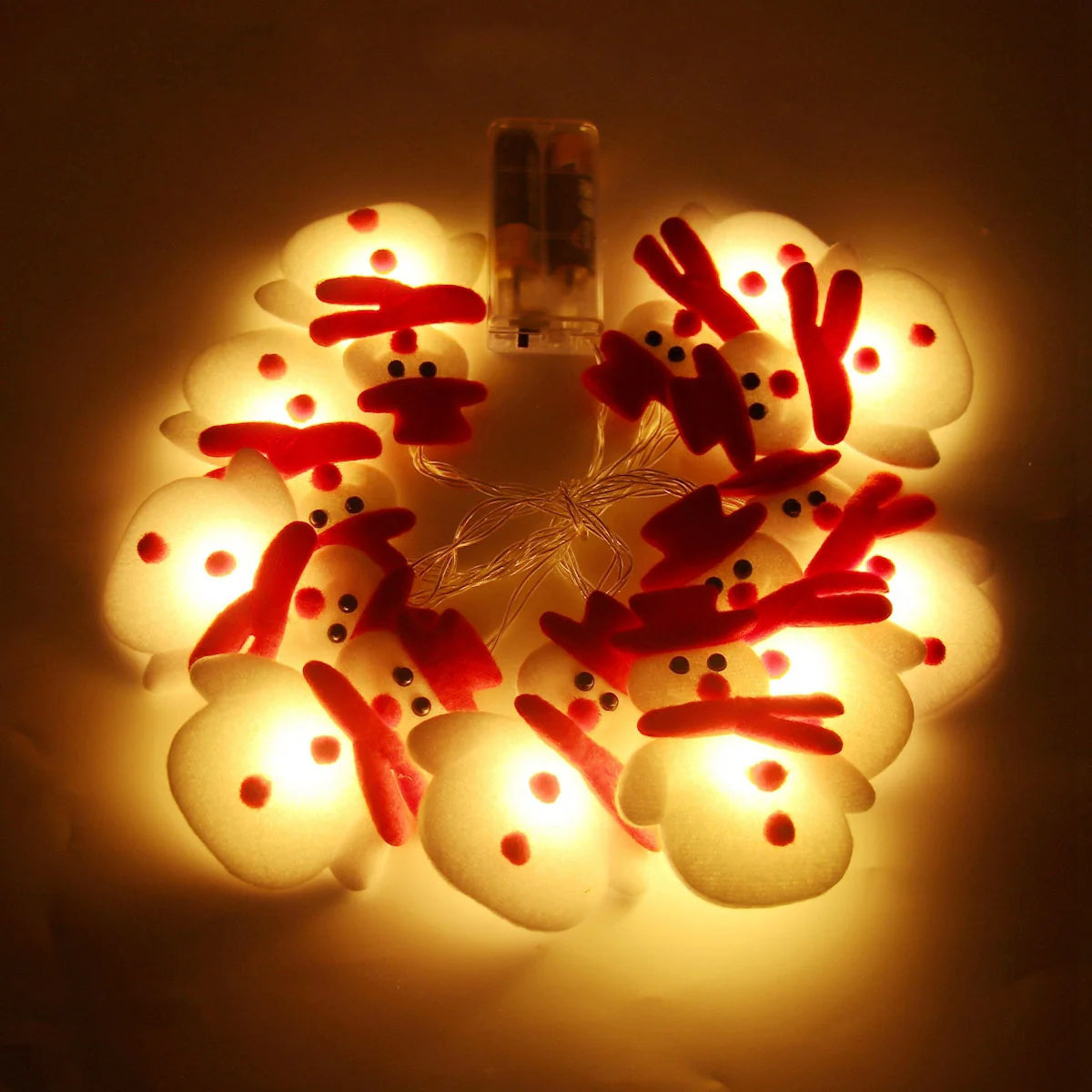 Snowman Christmas LED Garland String Lights