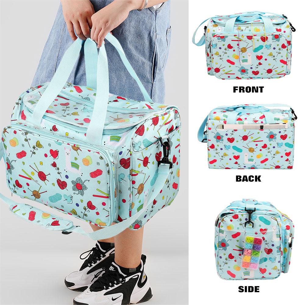 Knitting Woolen, Yarn Storage Bag With Inner Divide