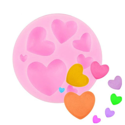 Heart Chocolate Cake Fondant Mold