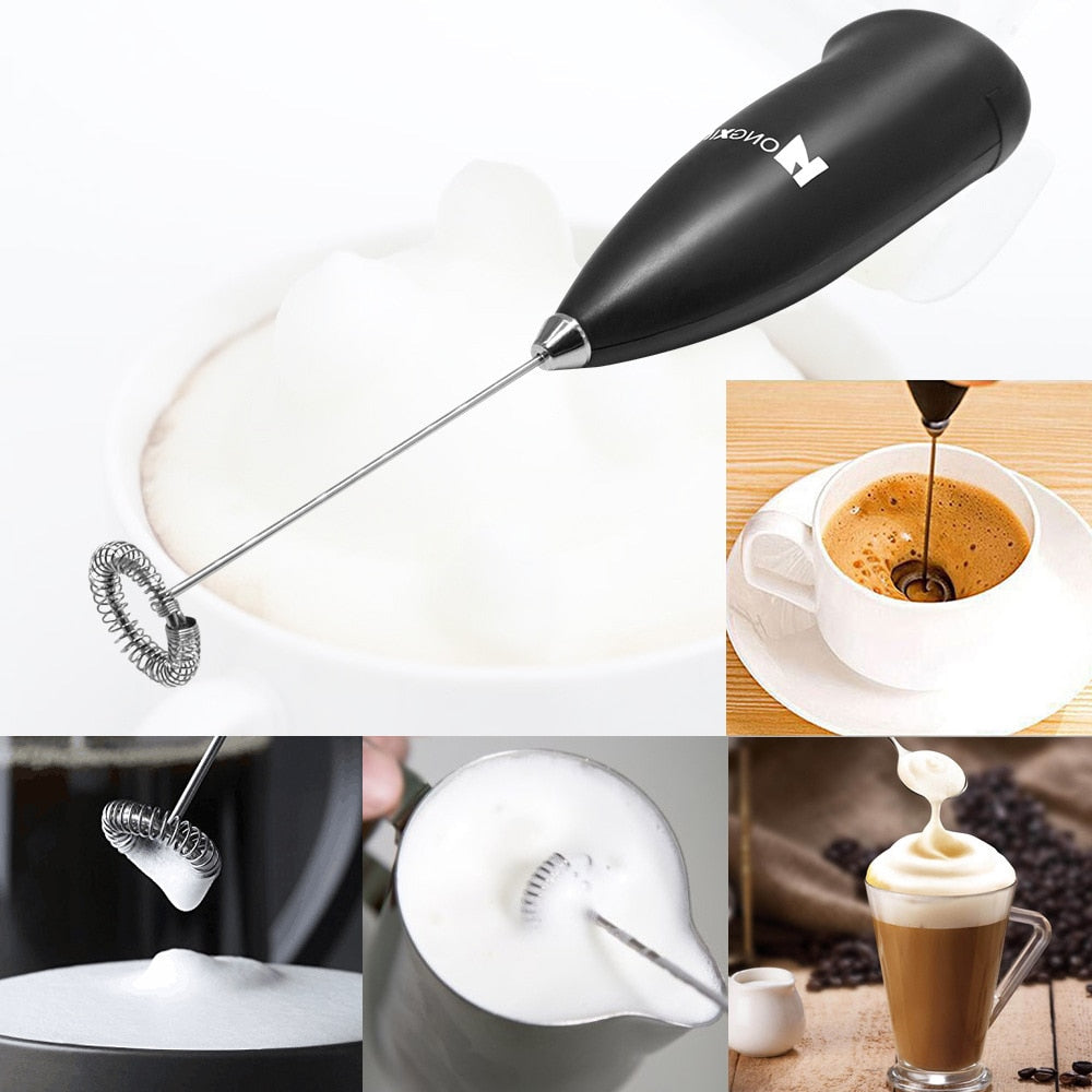 Kitchen Electric Hand Whisk Mixer, Coffee Milk Egg Beater
