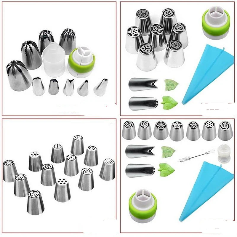 Stainless Steel Tulip Icing Piping, Flower Cream, Pastry Nozzles Bag Cupcake Decorating Tools