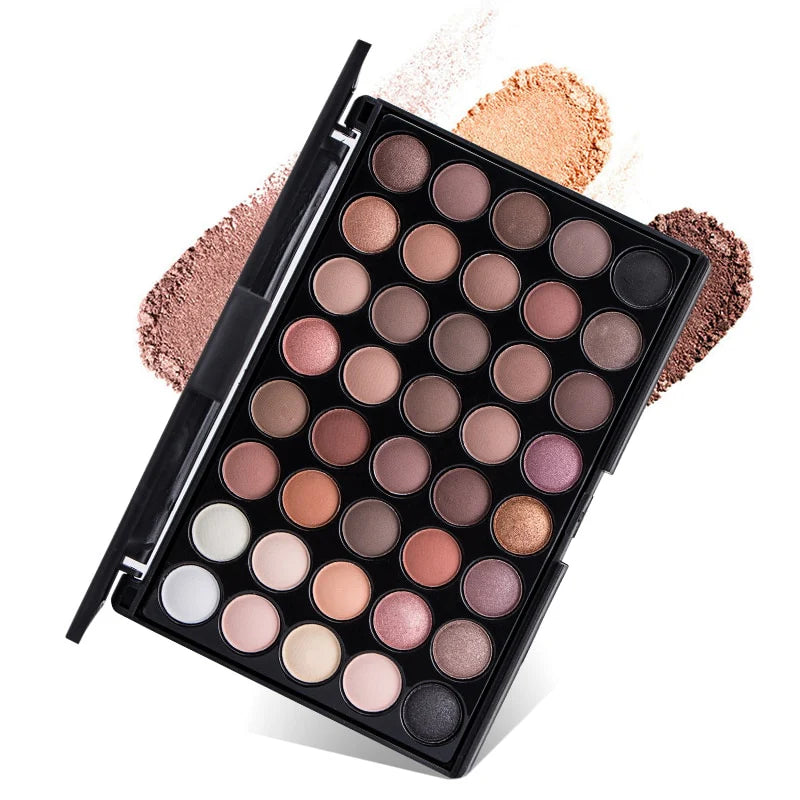 Earth Color Eyeshadow Pallete, Foggy, Matte - Make Up Cosmetic