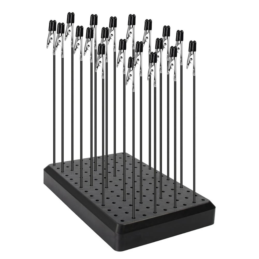 Holes Painting Stand Base Alligator Clips With Rubber Cover Set Updated Modeling Tools Great Gift