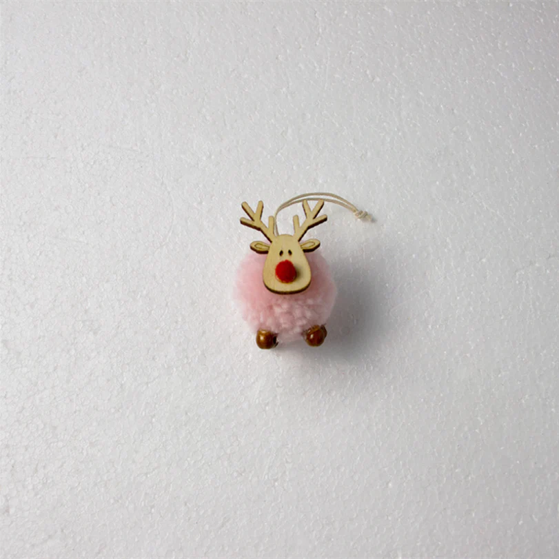 Cute Cloth Plush Deer Pendant Christmas Tree Decor