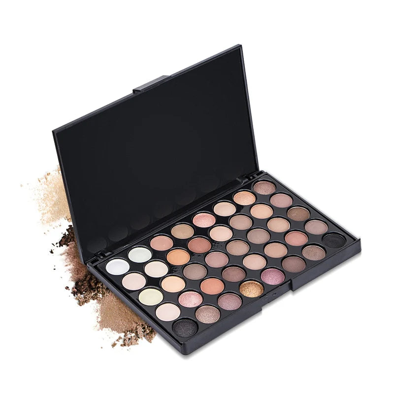 Earth Color Eyeshadow Pallete, Foggy, Matte - Make Up Cosmetic