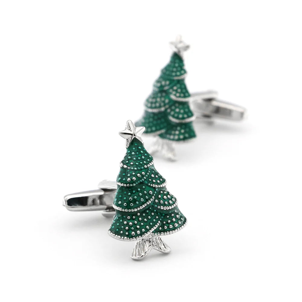 Men's Christmas Tree Cufflinks