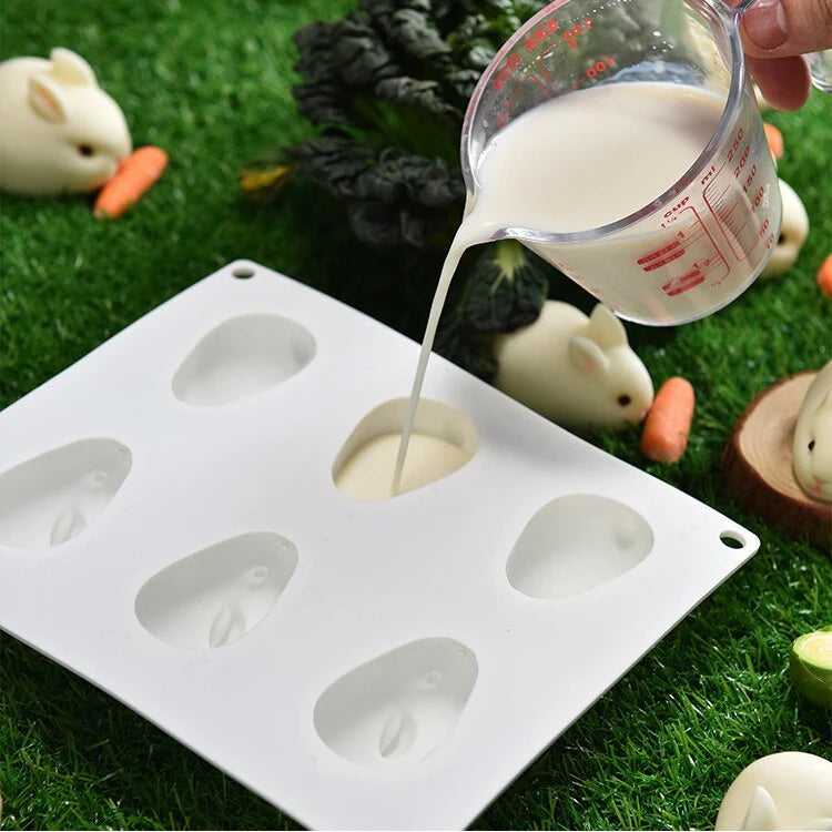 3D Creative Food Grade Silicone Rabbit Ice Cream Mold