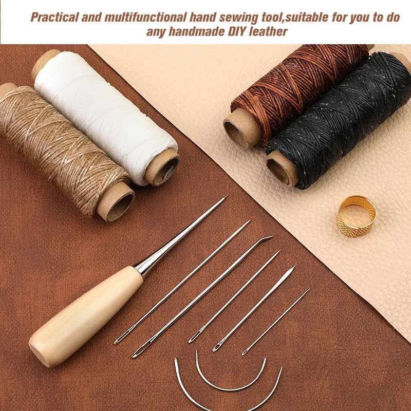Leather Sewing Kit with Waxed Thread