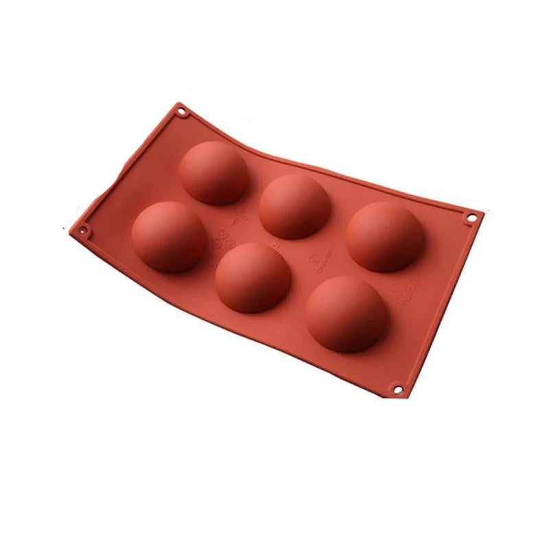 Holes Big Semi Sphere Chocolate Mold Silicone