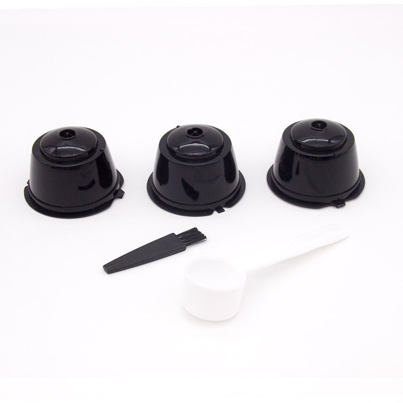 Reusable Coffee Capsule Filter Cup For Nespresso With Spoon Brush