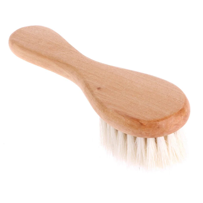 Wooden Handle- Comb Head Massager, Hair Brush For Baby