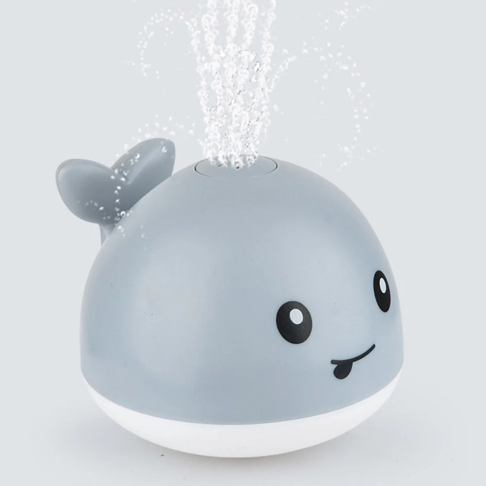 Electric Cartoon Whale Flashing Ball Baby Bath Toy