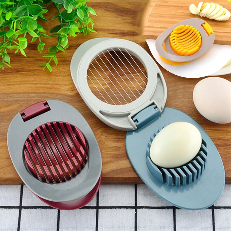 Multifunction Plastic Egg Slicers Section Cutter Divider