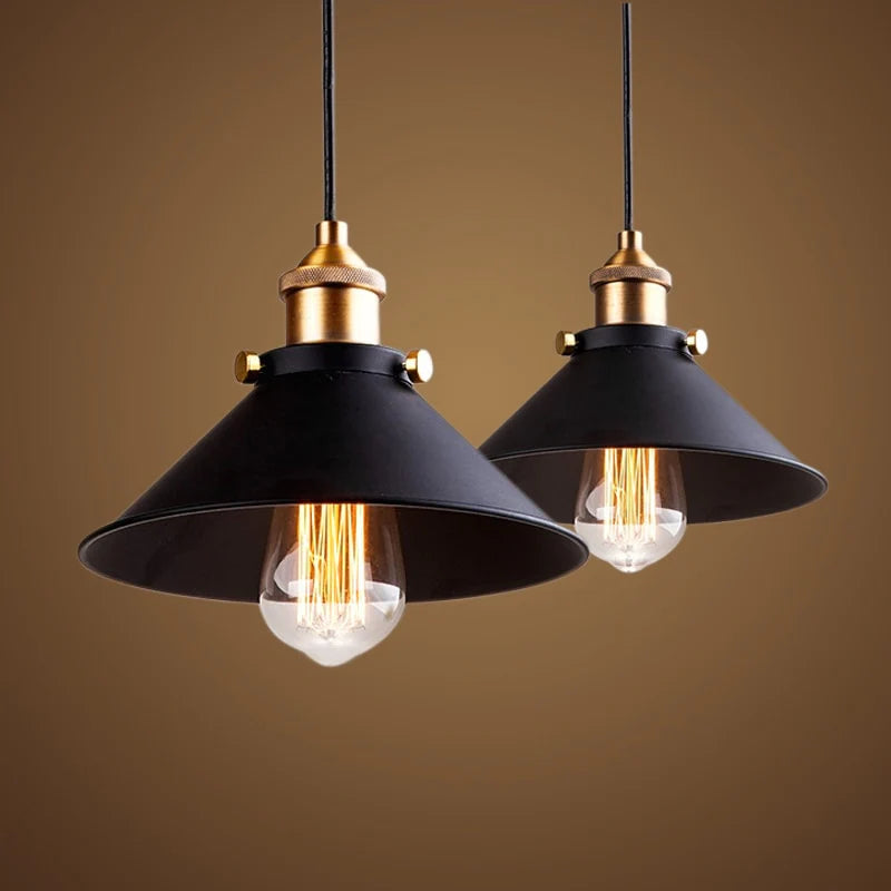 Vintage Industrial Pendant Light, Nordic Retro Lights