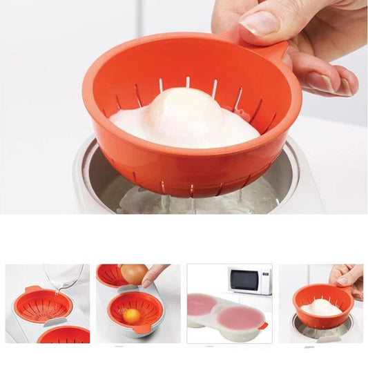 Creative Food Grade Cookware Double Cup Egg Poacher