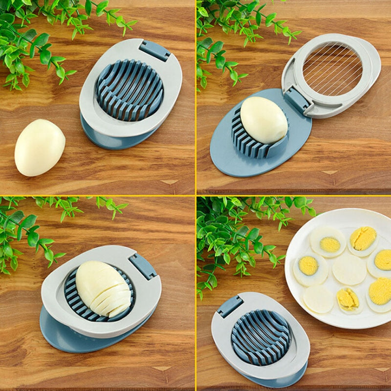 Multifunction Plastic Egg Slicers Section Cutter Divider