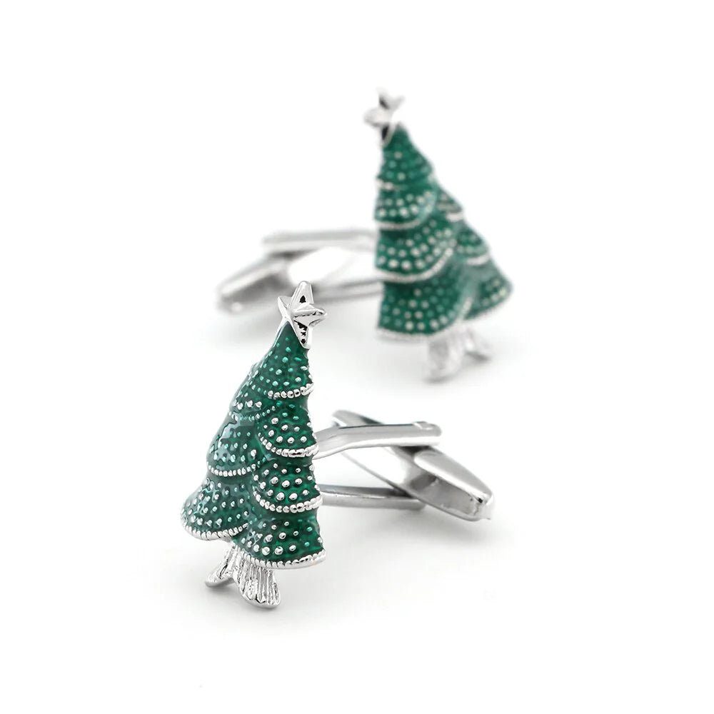 Men's Christmas Tree Cufflinks