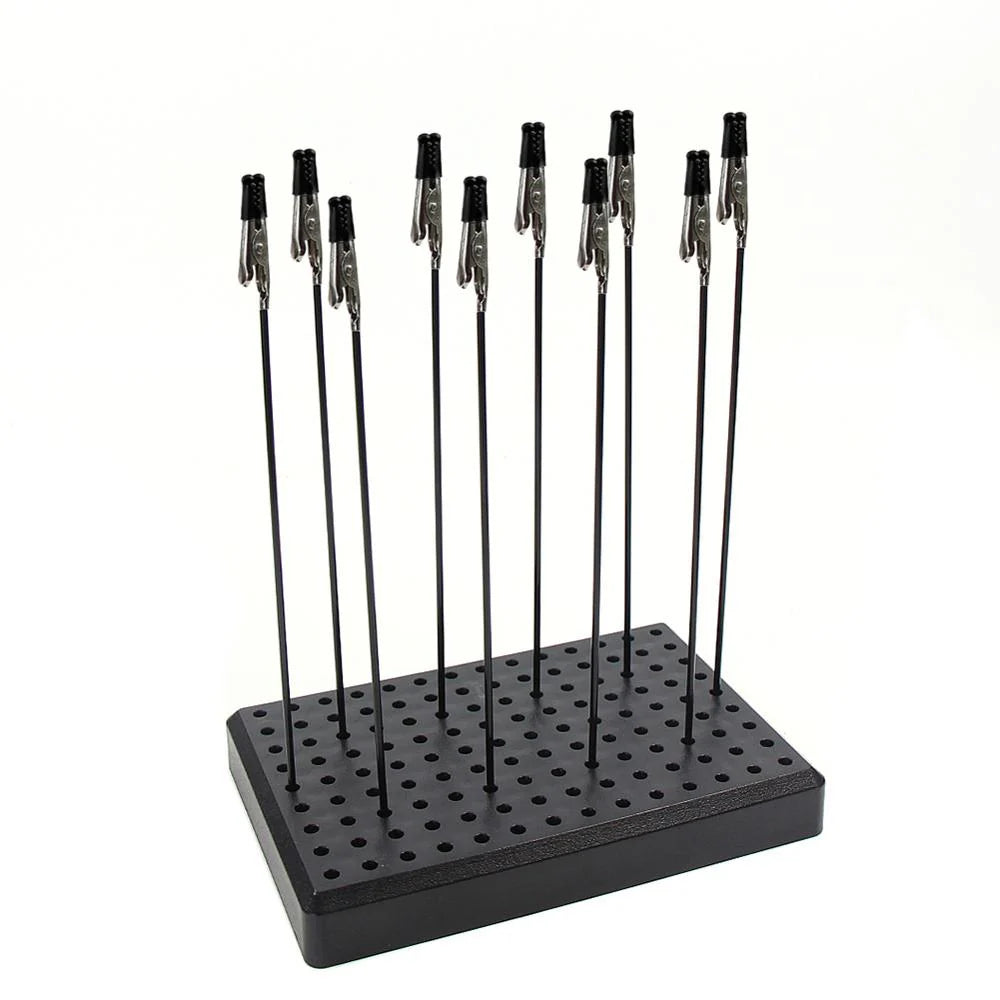 Holes Painting Stand Base Alligator Clips With Rubber Cover Set Updated Modeling Tools Great Gift