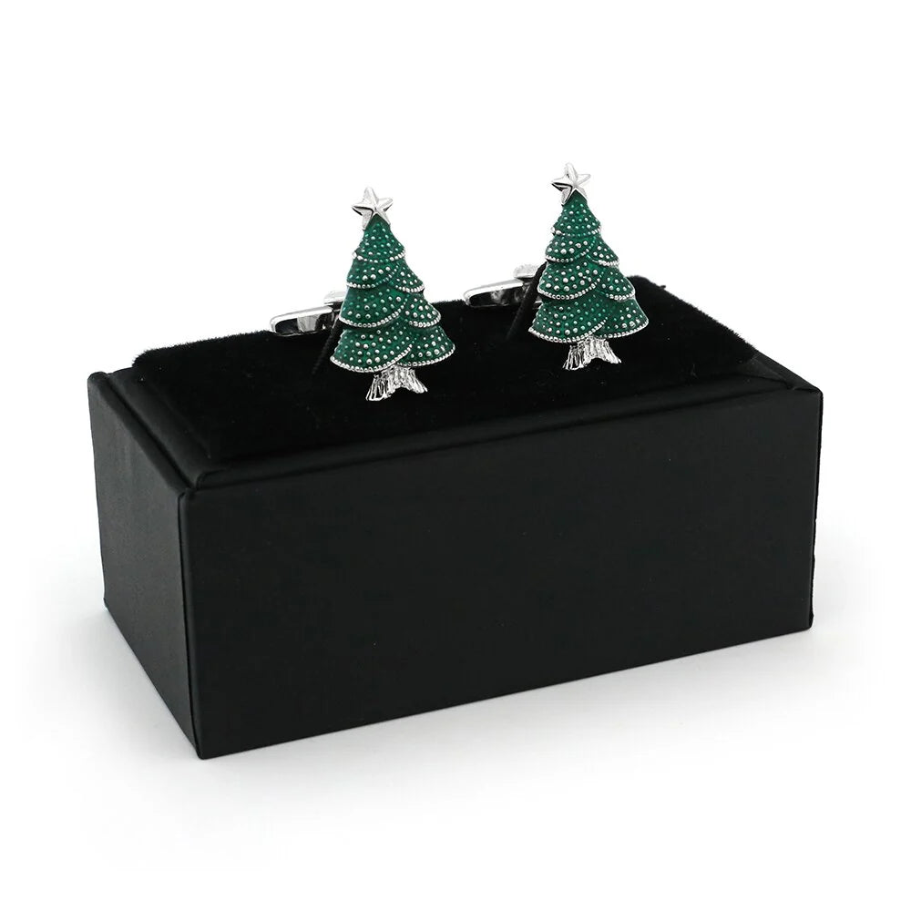 Men's Christmas Tree Cufflinks