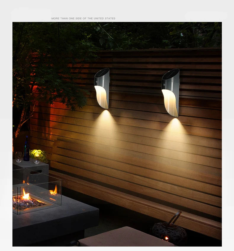 Waterproof- LED Light Sensor Wall Lamp, Pathway Garden Fence Light