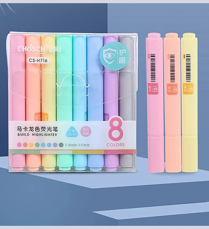 Macaron series Creative Fluorescent Pen, Highlighter Pencil