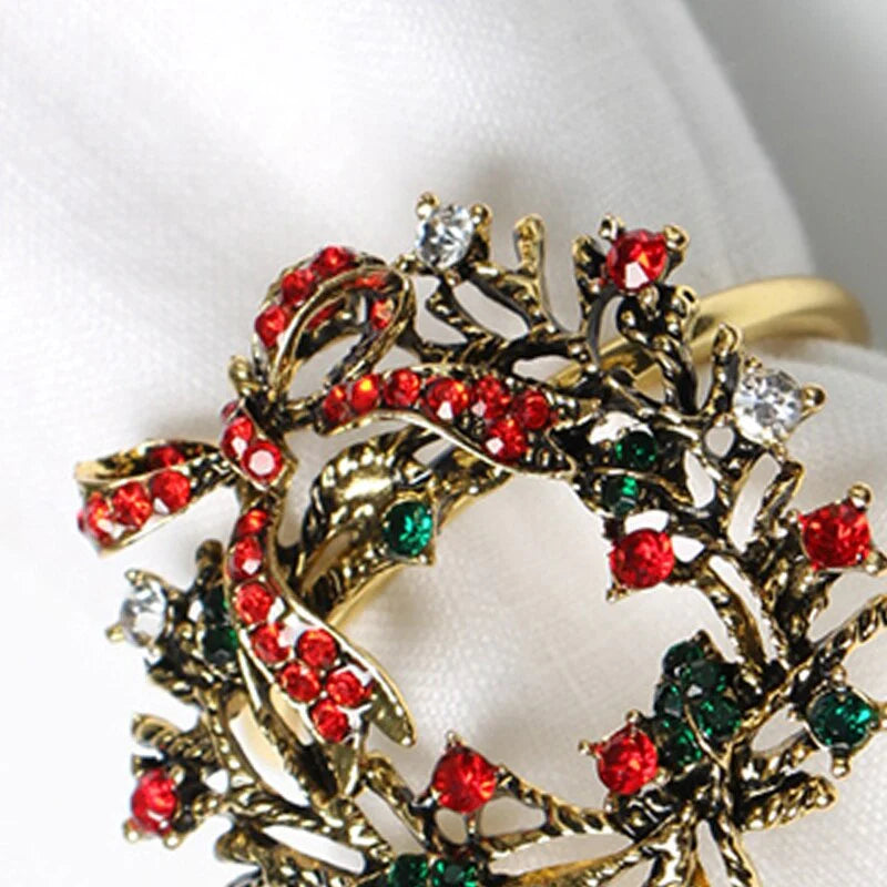 Christmas Wreath Napkin Rings