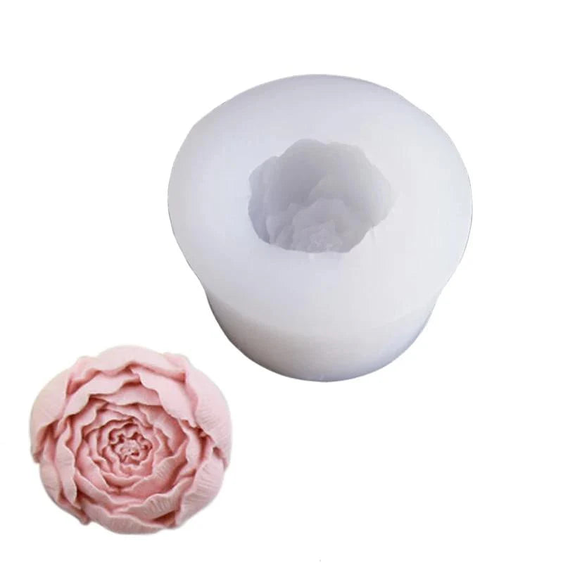 3D- Soap Mold, Flower Rose Candle, Wax Silicon Cake Decoration