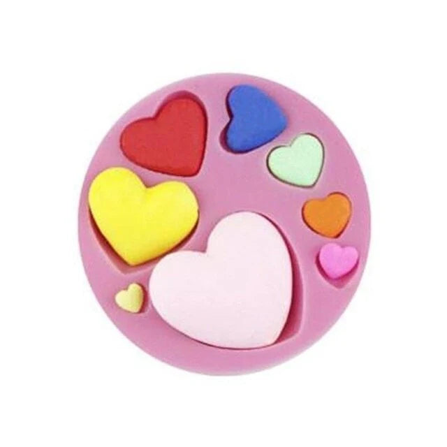 Heart Chocolate Cake Fondant Mold