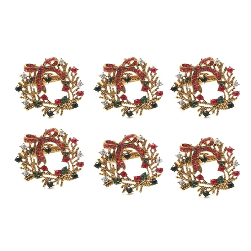 Christmas Wreath Napkin Rings