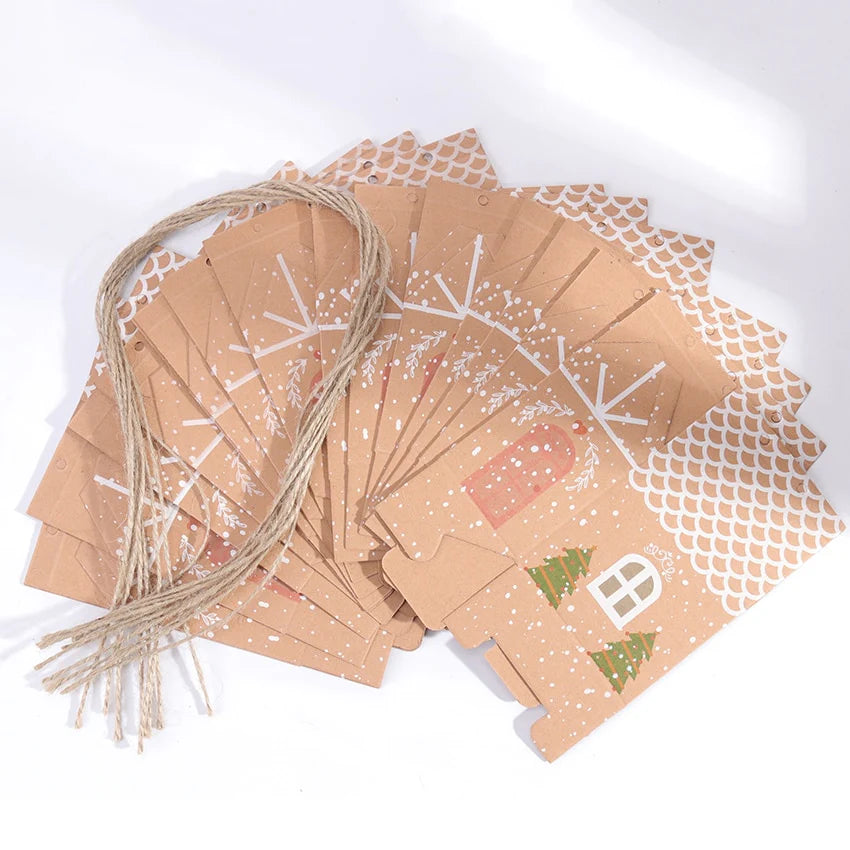 Kraft Paper House Shape With Ropes
