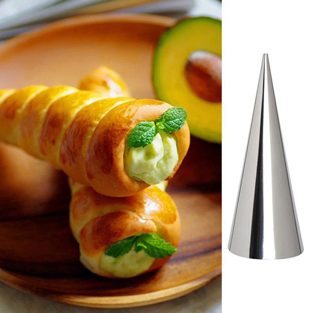 Stainless Steel- Spiral Croissants, Conical Tube, Cone Roll Moulds