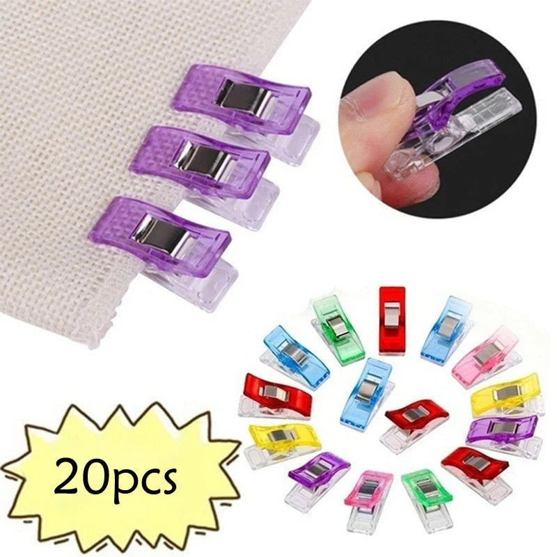 Diy Patchwork Plastic Clips Hemming Sewing Tools