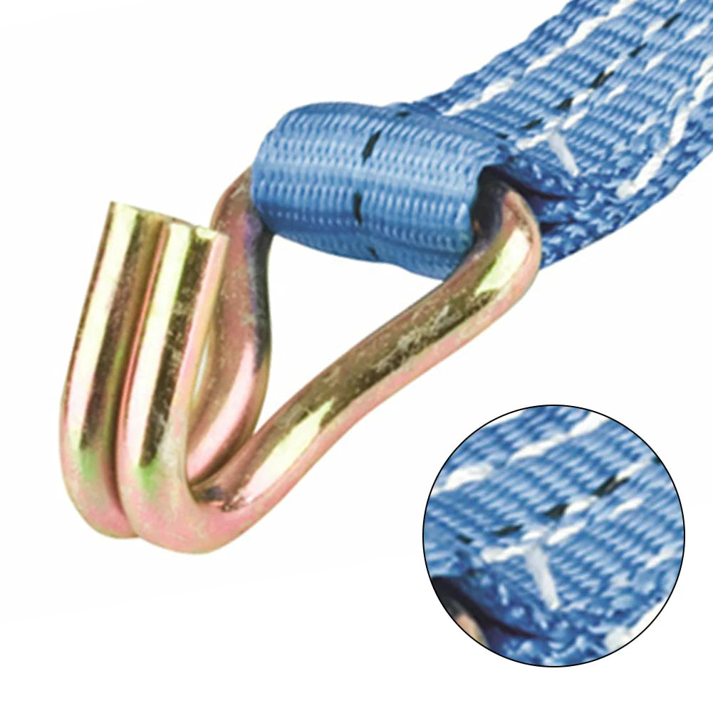 Lorry Lashing Polyester Ratchet Belt, Weaving Durable For Car / Motorcycle