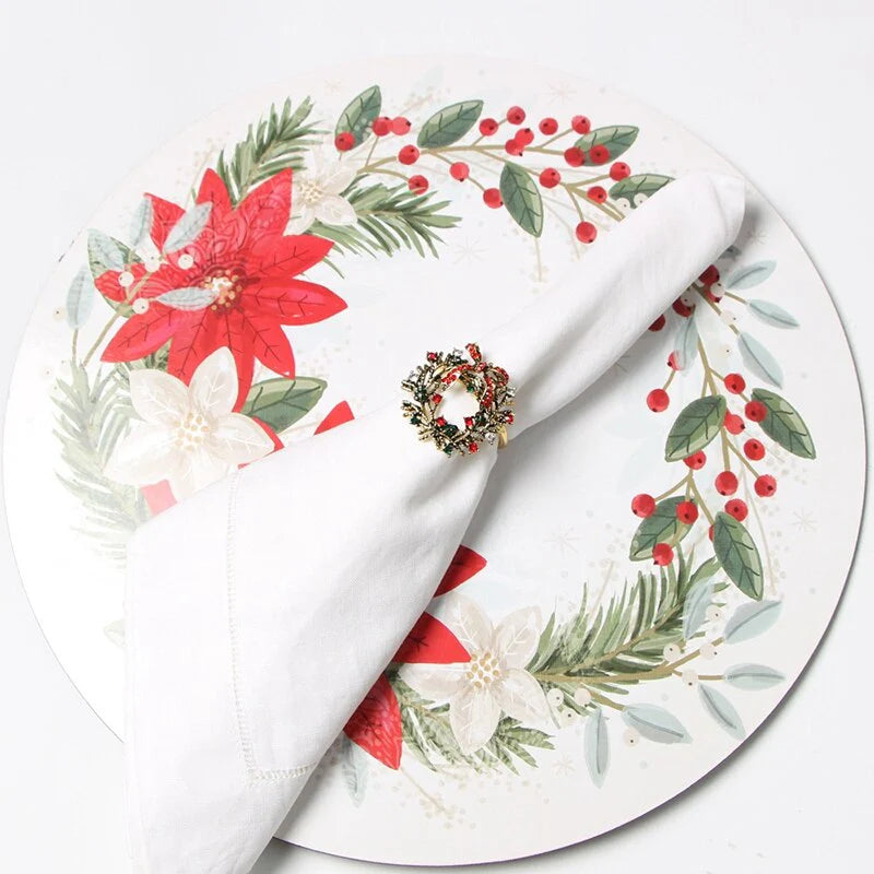 Christmas Wreath Napkin Rings