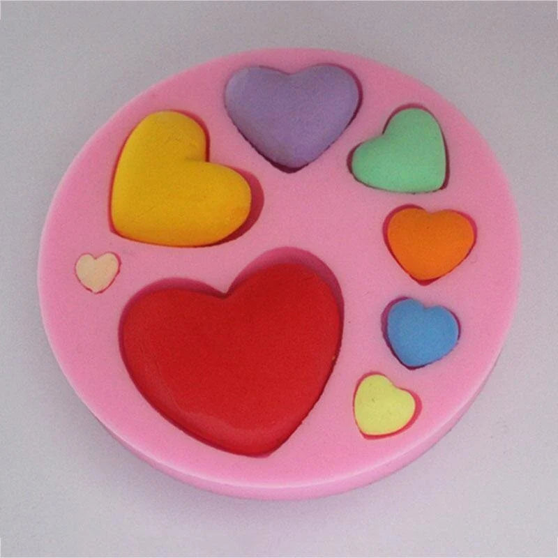 Heart Chocolate Cake Fondant Mold