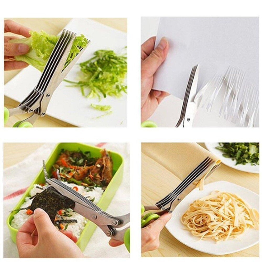 5 Layers Blades Stainless Steel Kitchen Scissors