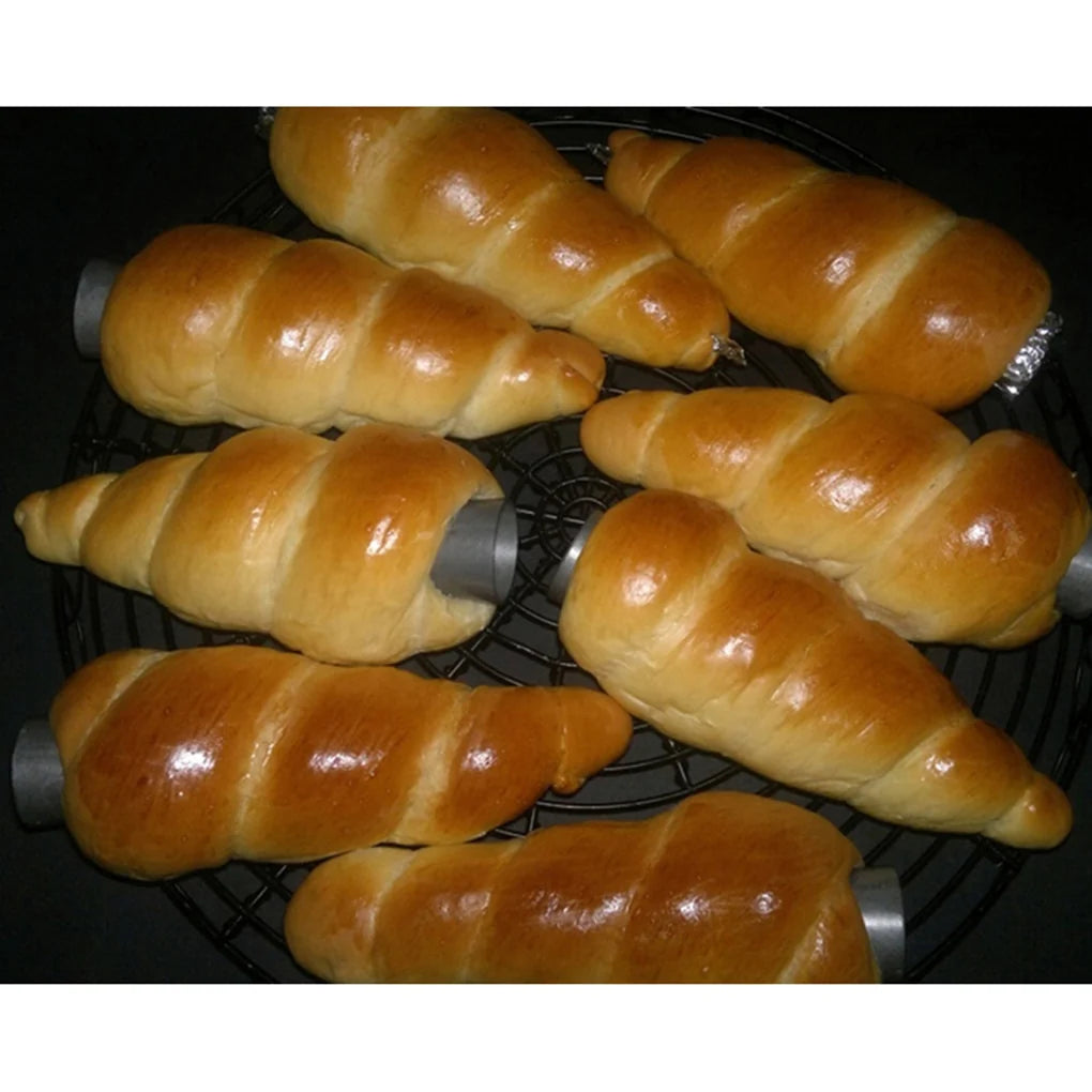 Stainless Steel- Spiral Croissants, Conical Tube, Cone Roll Moulds