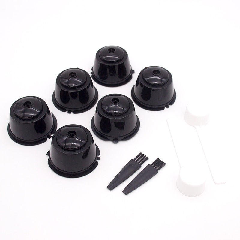 Reusable Coffee Capsule Filter Cup For Nespresso With Spoon Brush