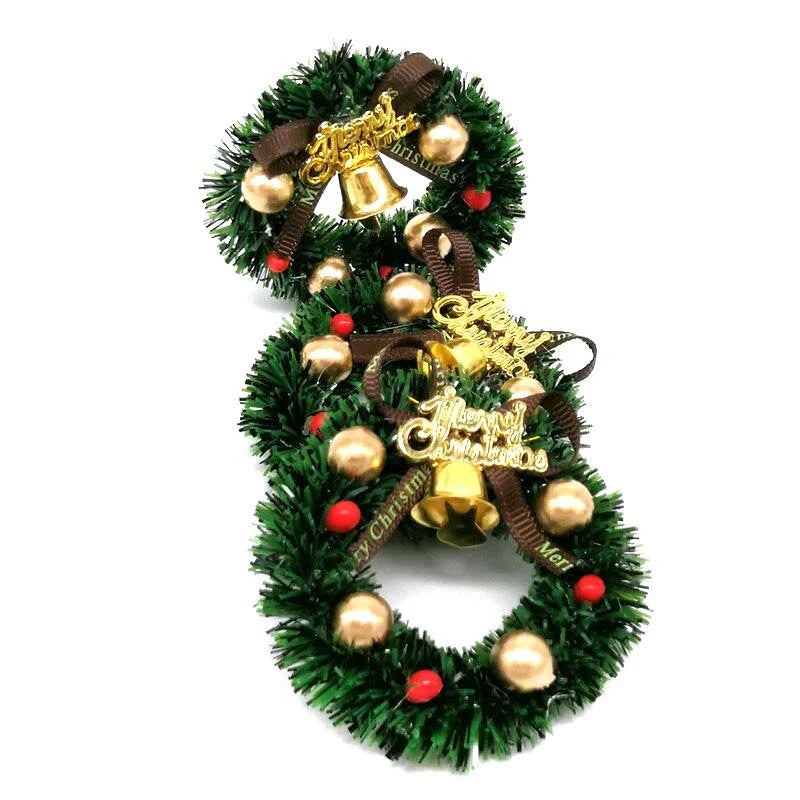 Miniature Wreath Doll House Christmas Tree Decoration