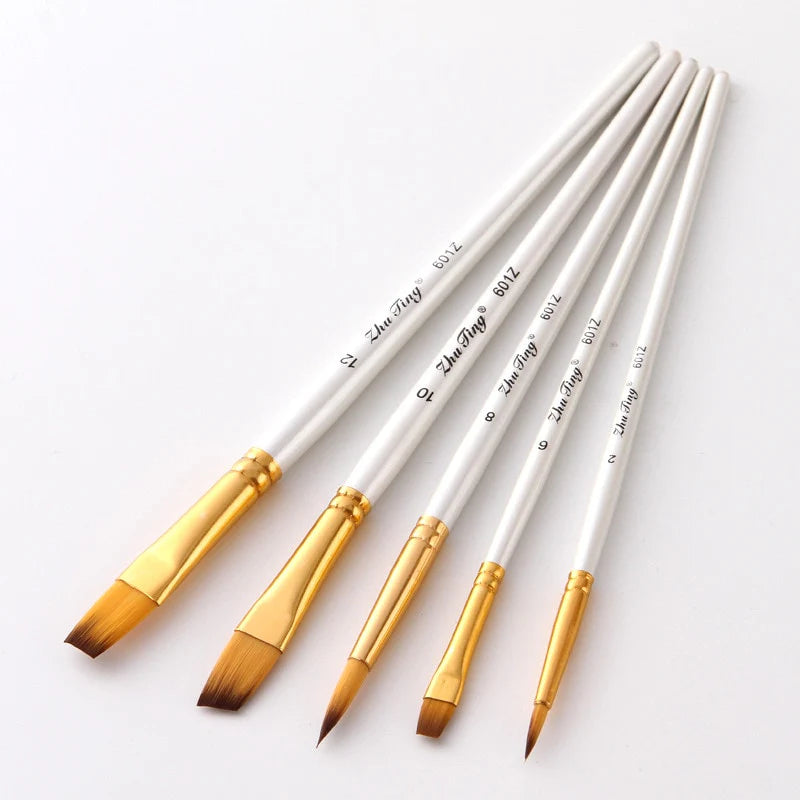 Nylon Hair Handle Artist Brushes For Acrylic And Oil Painting Watercolor Brush