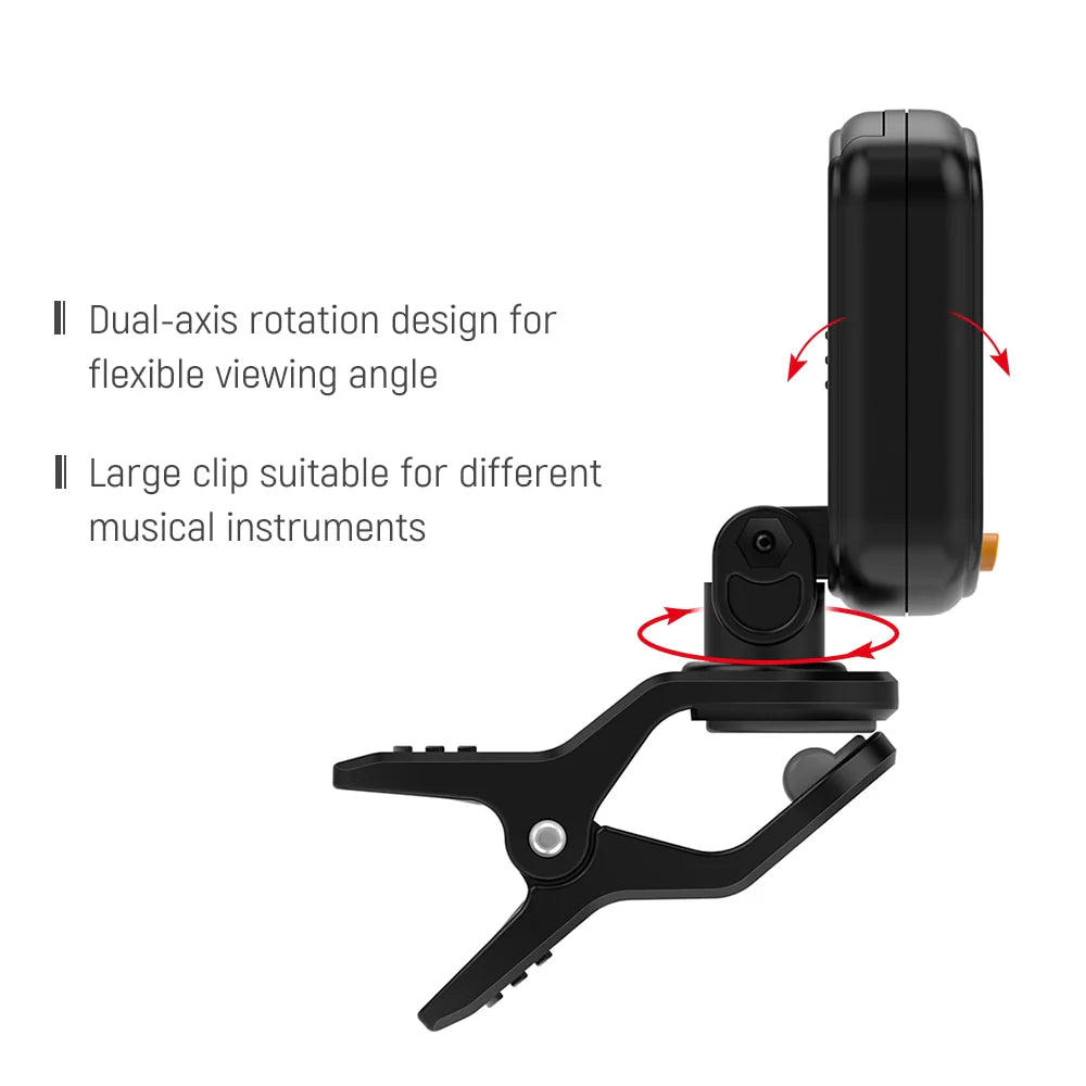 Guitar Tuner Foldable Rotatable Clip-on Tuner